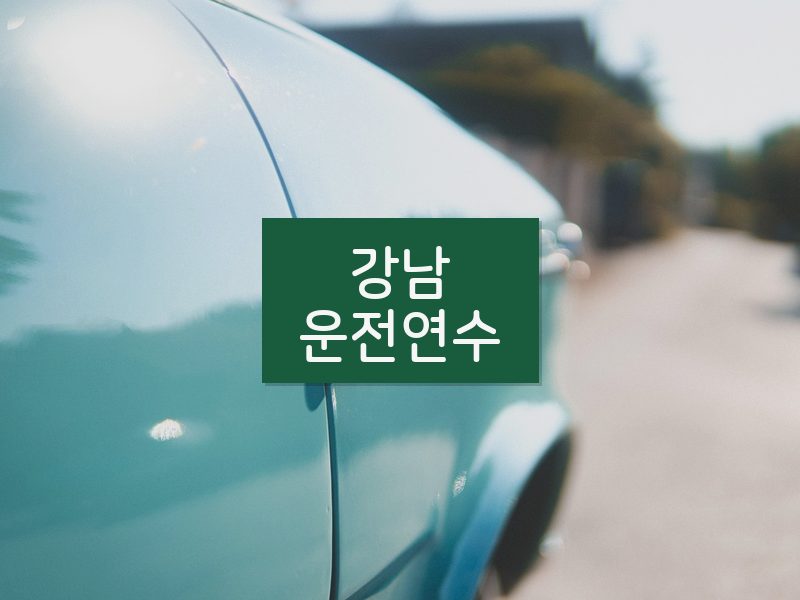 강남운전연수 후기