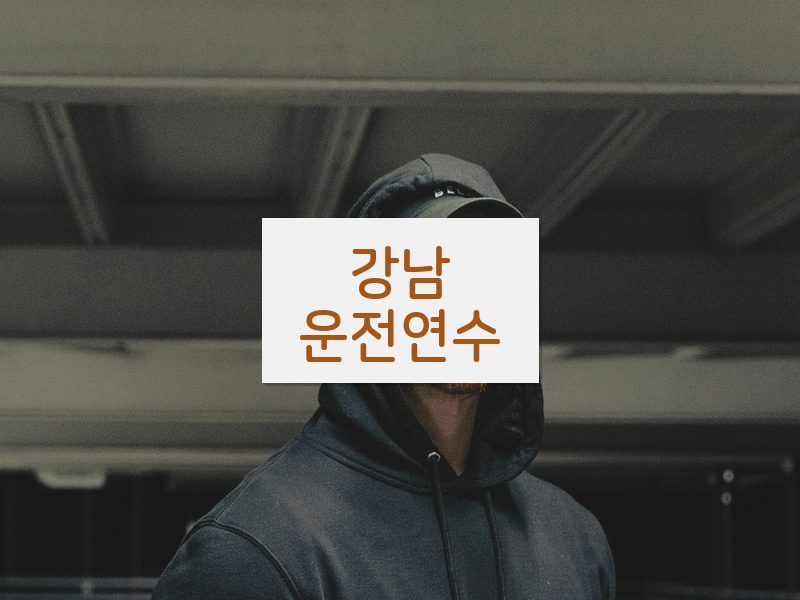 강남운전연수 후기