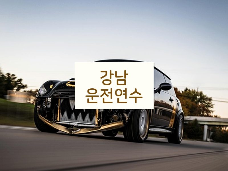 강남운전연수 후기