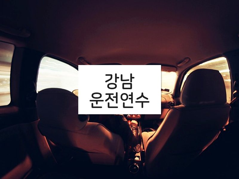 강남운전연수 후기