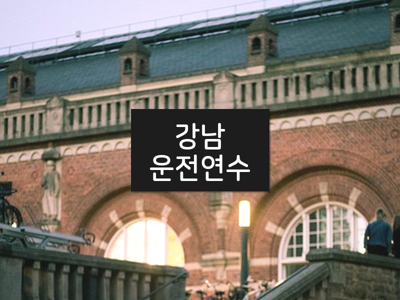 강남운전연수 후기