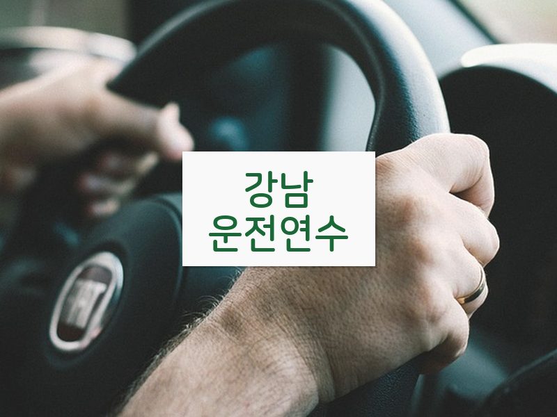 강남운전연수 후기