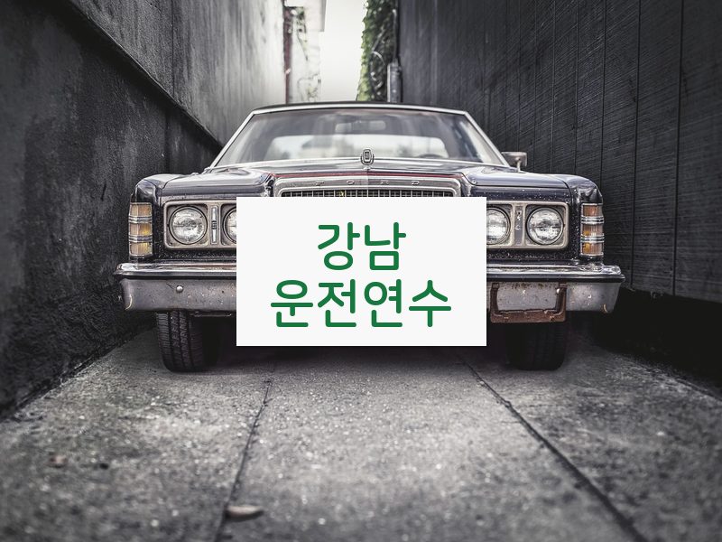 강남운전연수 후기