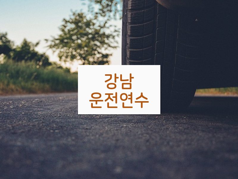 강남운전연수 후기