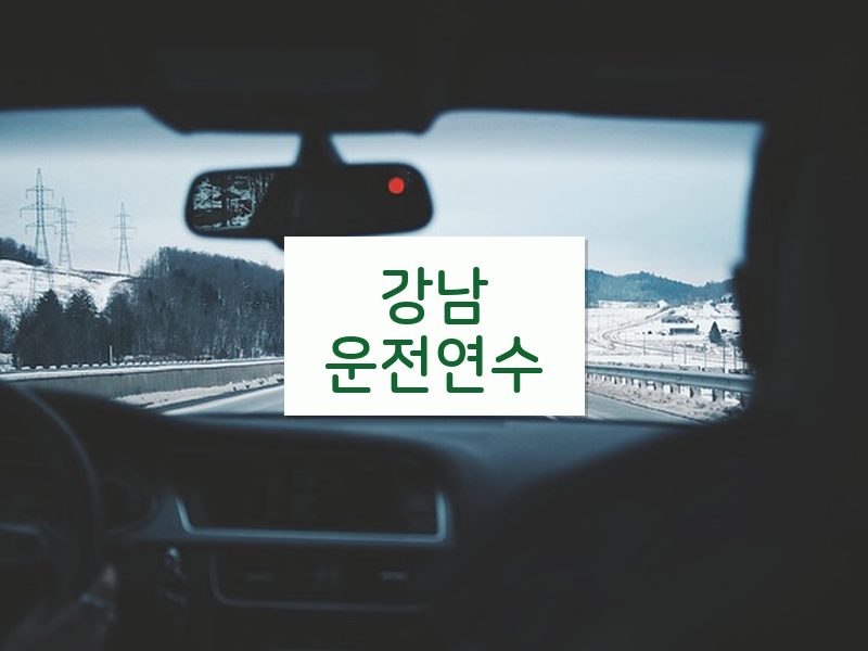 강남운전연수 후기