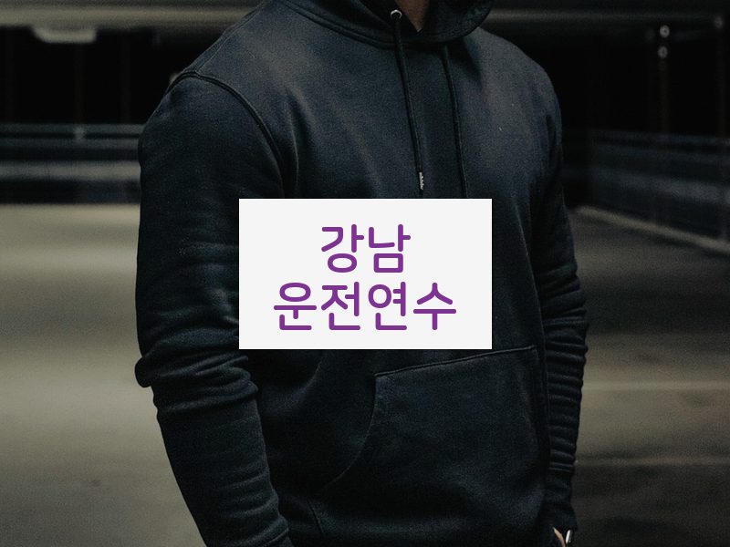 강남운전연수 후기