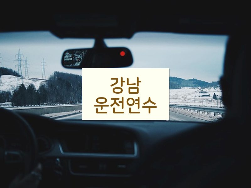 강남운전연수 후기