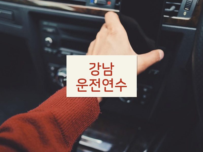 강남운전연수 후기