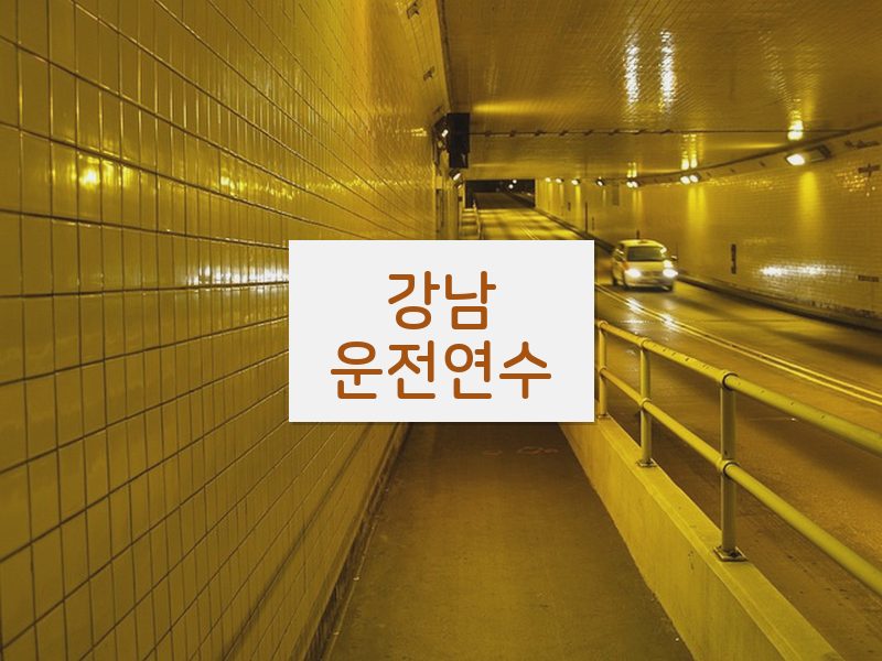 강남운전연수 후기