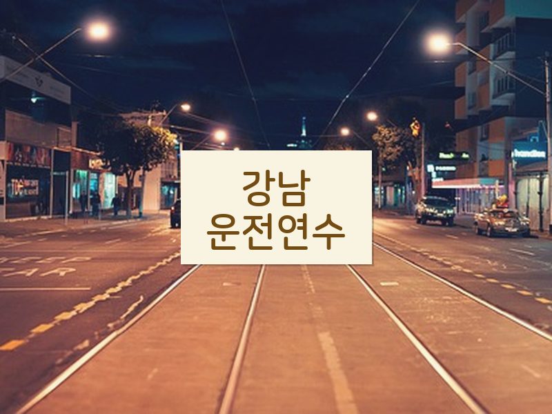 강남운전연수 후기