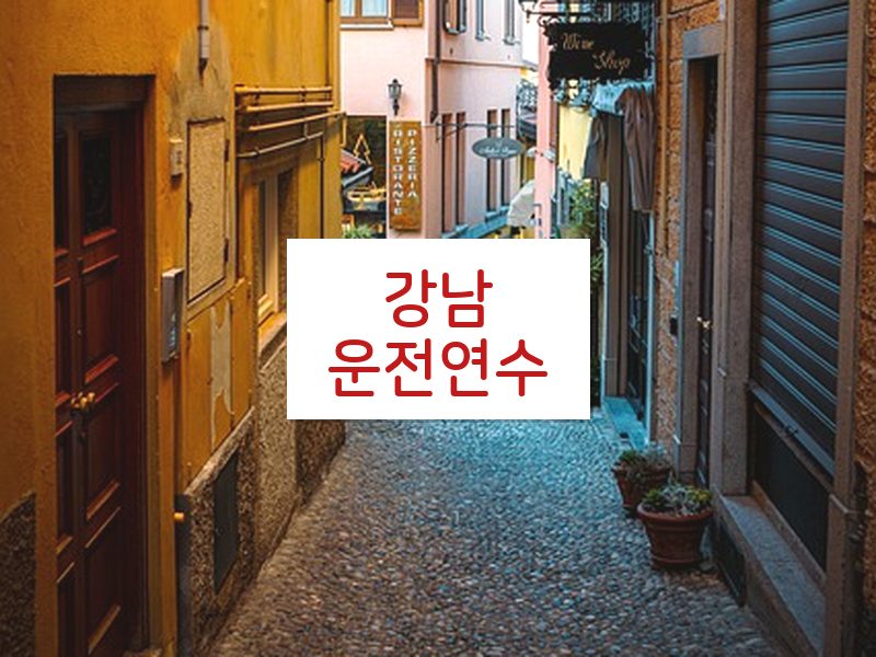 강남운전연수 후기