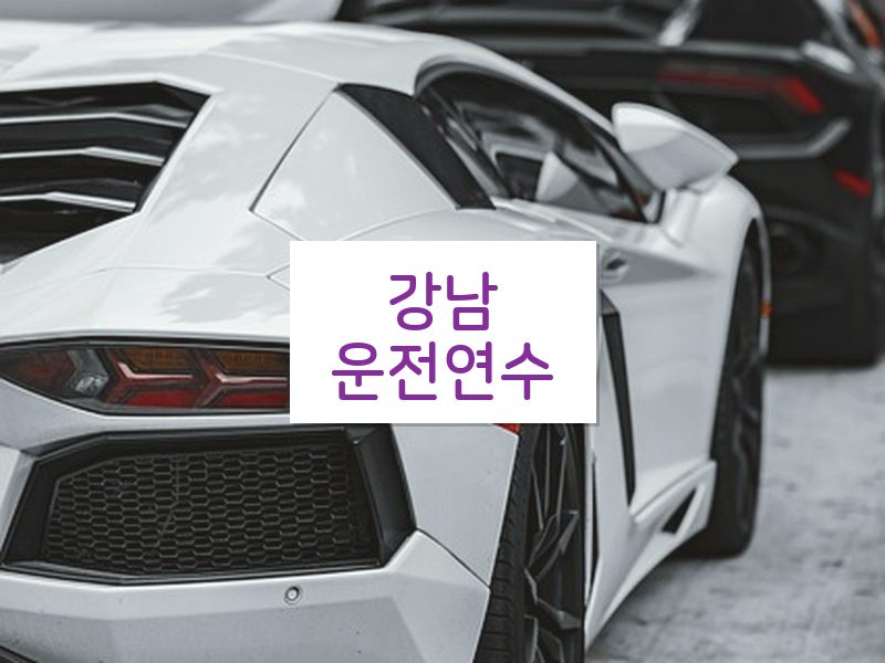 강남운전연수 후기