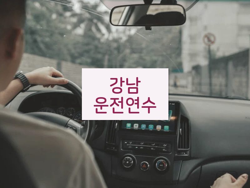 강남운전연수 후기