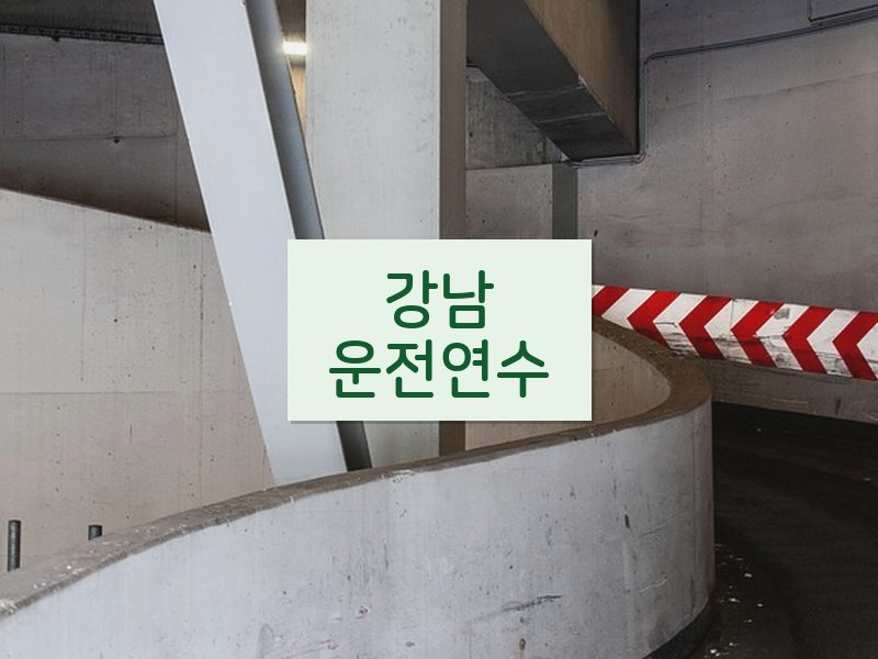 강남운전연수 후기